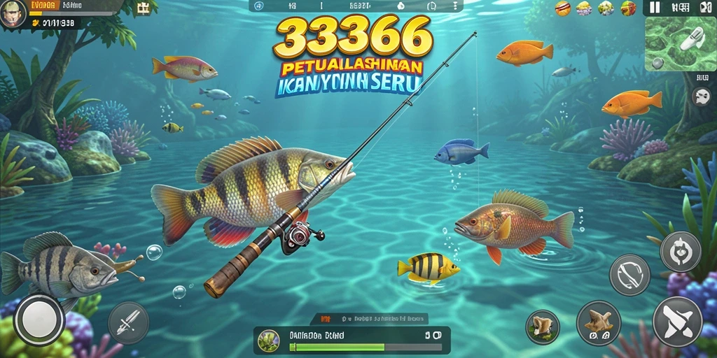 Screenshot gameplay Tembak Ikan yang seru dan mendebarkan.