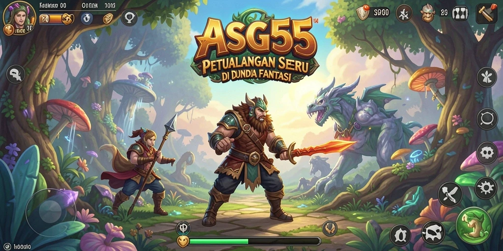 Screenshot ASG55 menampilkan momen seru dalam petualangan.