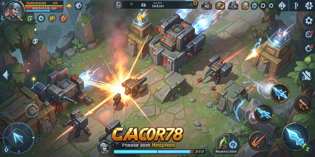 Tampilan menarik dari gameplay SLG dalam CACOR78.