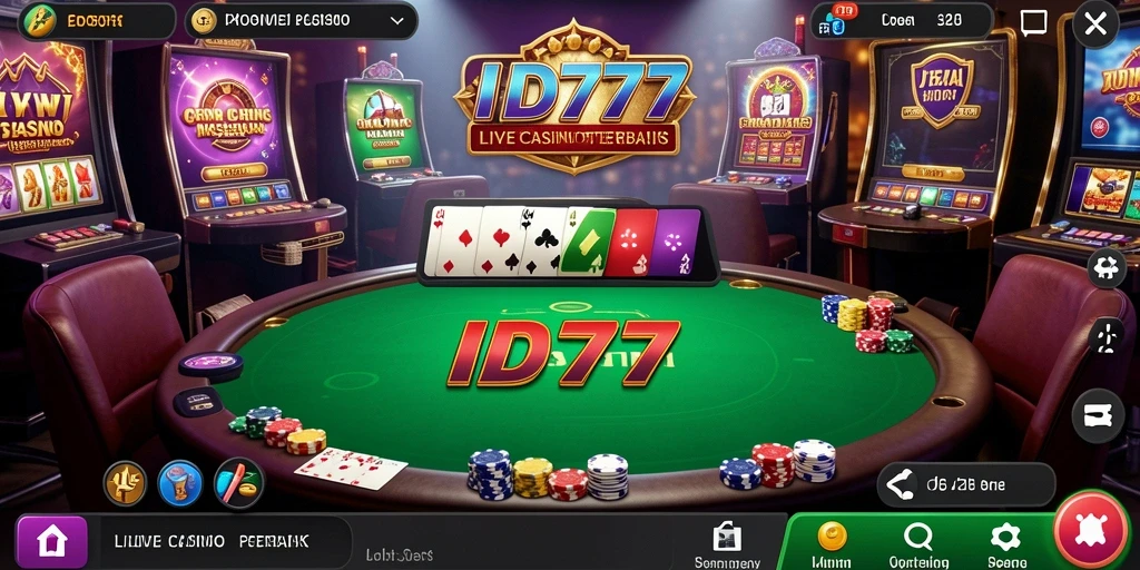 Tampilan gameplay Live Casino yang menarik di ID777.