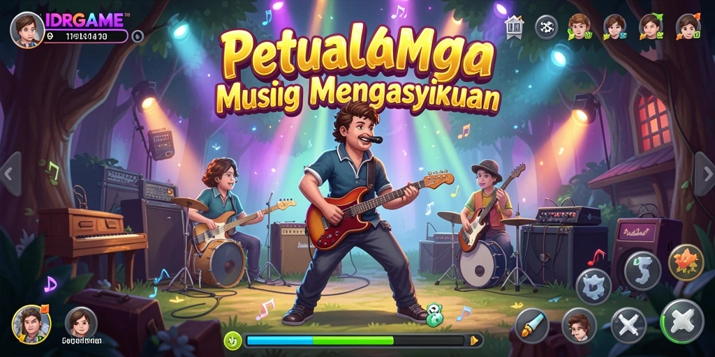 Screenshot utama <strong>IDRGAME</strong> menampilkan gameplay menari penuh warna dan interaktif.