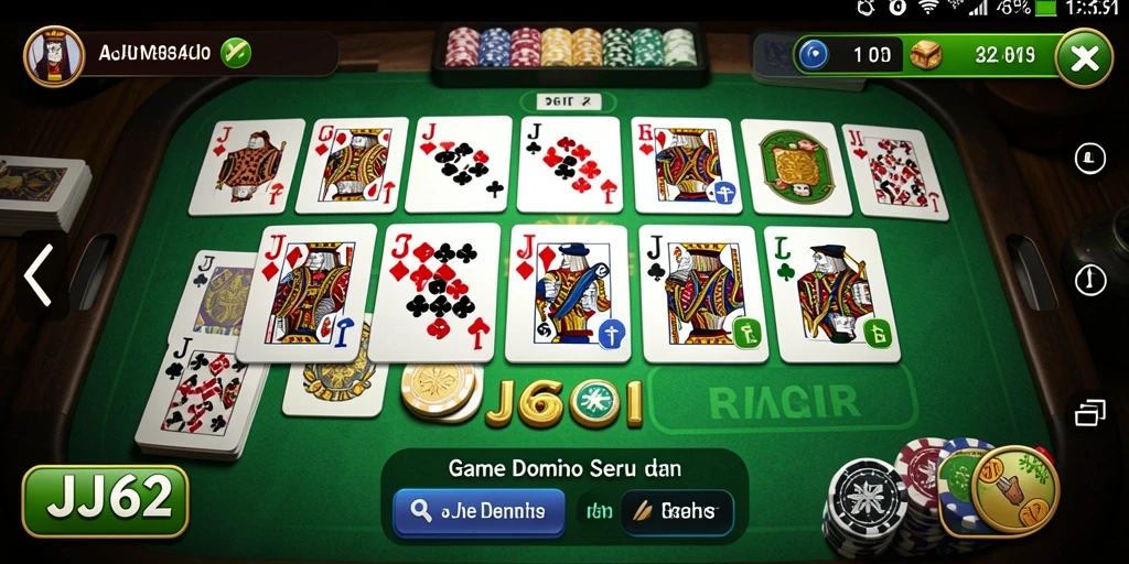 Tampilan gameplay yang seru dan interaktif di JJ62.