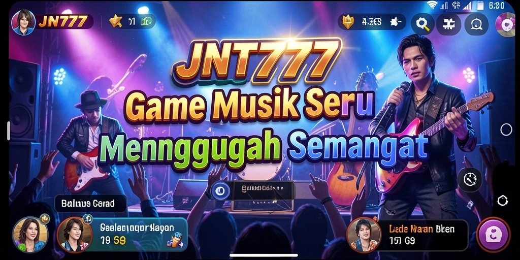 Screenshot gameplay JNT777 dengan pengalaman bernyanyi menyenangkan.
