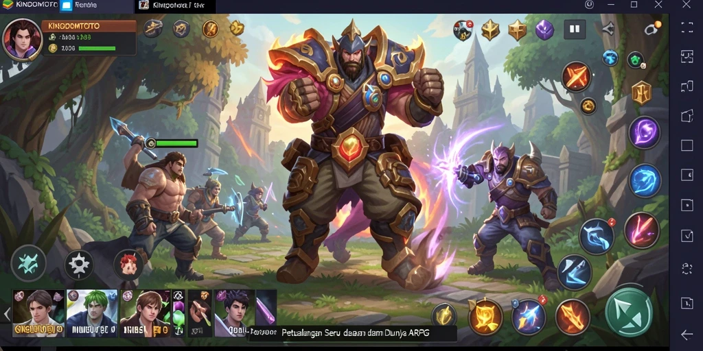 Gameplay ARPG mendebarkan di KINGDOMTOTO dengan dunia yang luas.
