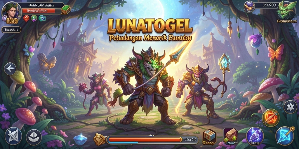 Tampilan gameplay LUNATOGEL yang menarik dan mendebarkan.