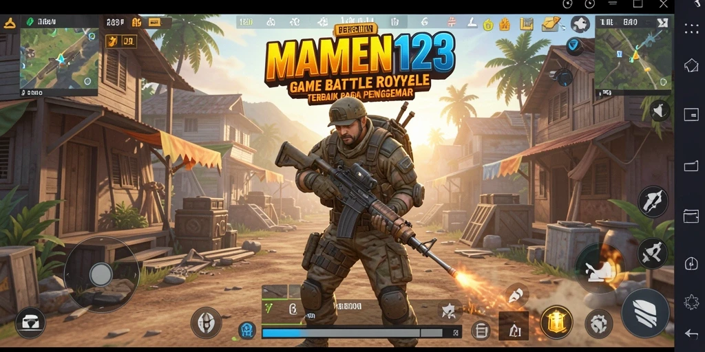 Gameplay intens dalam MAMEN123 yang menggugah semangat bertempur.