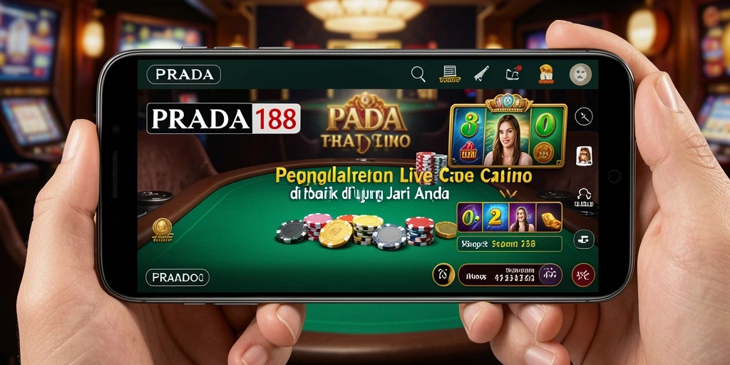 Screenshot gameplay <strong>PRADA188</strong> menunjukkan dealer profesional dalam aksi di permainan Live Casino.