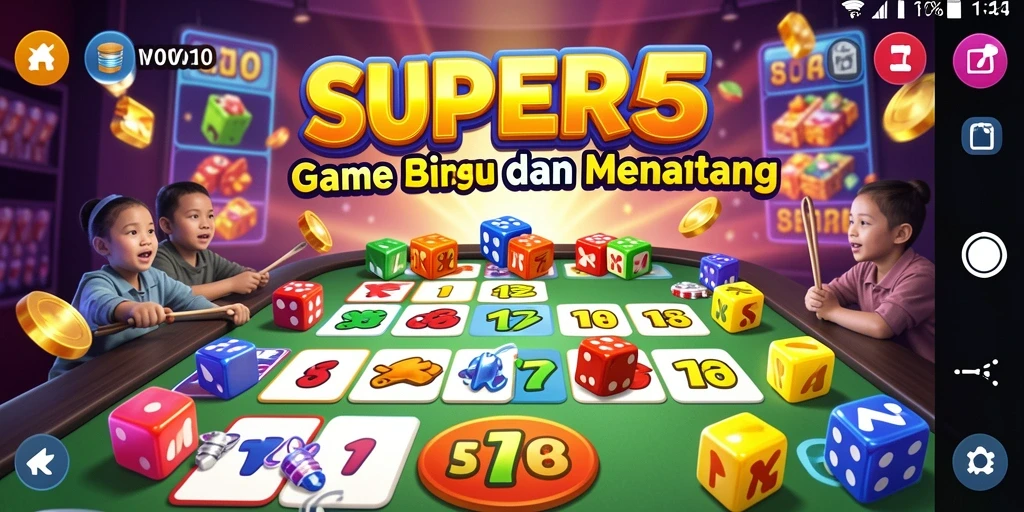 Tampilan gameplay Bingo SUPER5 yang seru dan menarik.