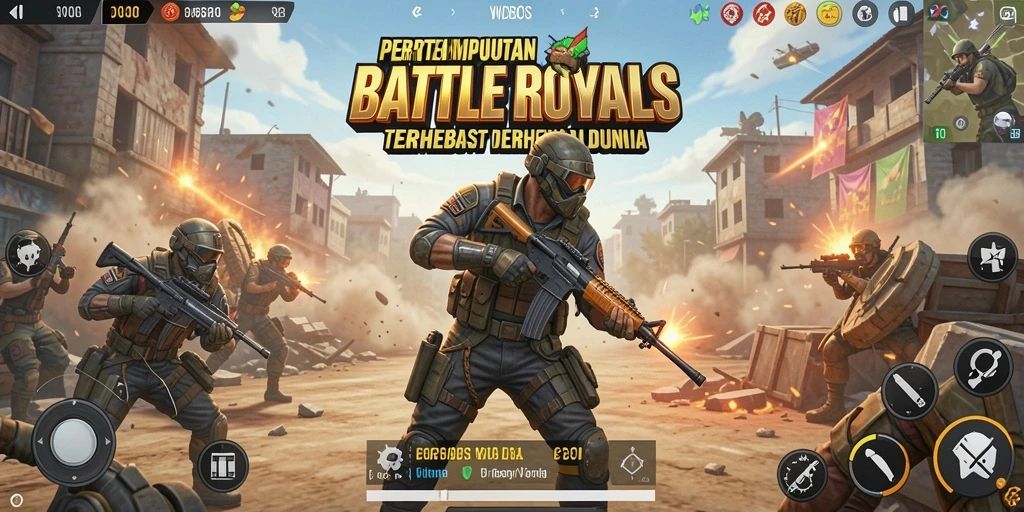 Gameplay mendebarkan WDBOS dalam mode Battle Royale.